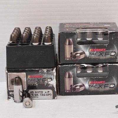 #1910 • (60) Rounds of Barnes Tac-XPD 45 Auto Ammo
