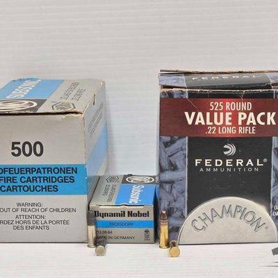#1984 • Approx (450) .22 Long Rifle Ammo
