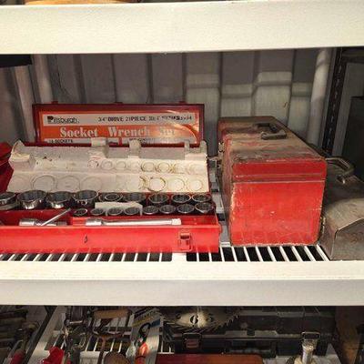 #8138 • Socket Wrench Sets, Tool Box & Tools
