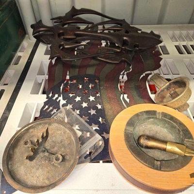 #8134 • Metal Wall Decor, Ash Trays & Screws
