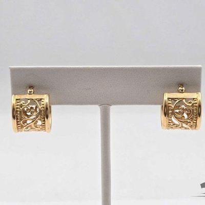 #548 • 14k Gold Earrings, 3.56g
