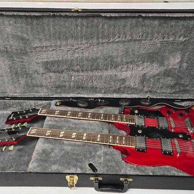 #2344 • Gibson EDS-1275 Double Neck Guitar with Case
