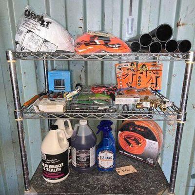 #3500 • Hard Hat, Saftey Vest, Tools, Hose & Hot Glue Gun
