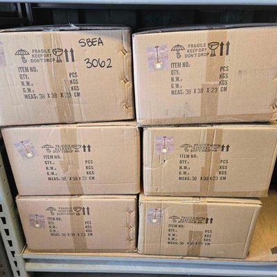 #3062 • NEW!!! (6) Small Gold Chandeliers
