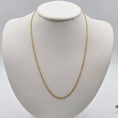 Sale Photo Thumbnail #27: #544 • 14k Gold Necklace, 4.13g
