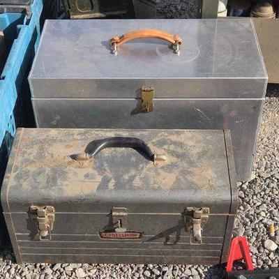 #81024 • (2) Metal Tool Boxes
