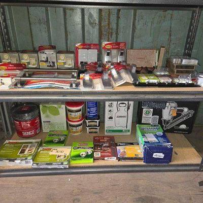 #3070 • Display Ledges, Mirror, Comand Strips, Nails & Nail Gun
