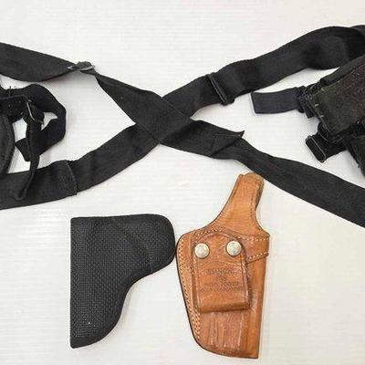 Sale Photo Thumbnail #291: #2320 • Gun Holsters & Shoulder Holster and Pouch
