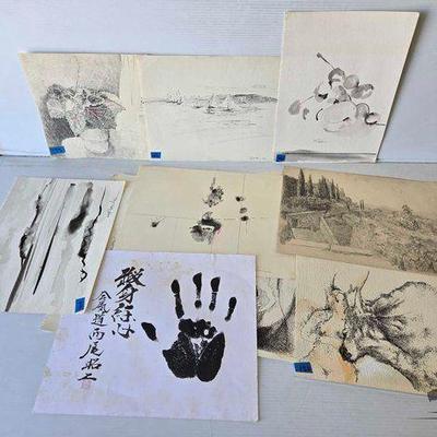 #3518 • (16) William Firschein Drawings & Prints
