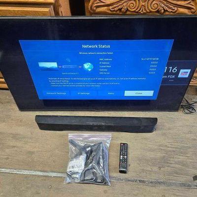 #8112 • Samsung 50" TV, Polk Sound Bar & Mounts
