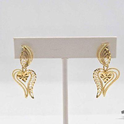 #542 • 14k Gold Earrings, 4.16g

