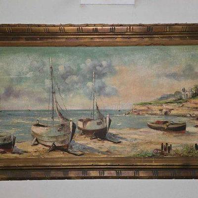 #6532 • Artist Signed Framed Canvas Painting
