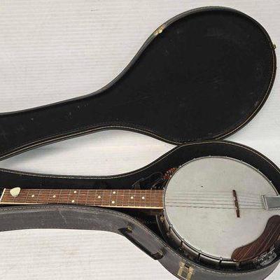 #2408 • Banjo with Case
