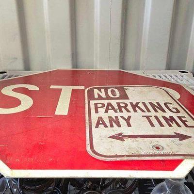 #8030 • (3) Metal Signs
