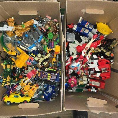 #4580 • (2) Boxes of Transformer Toys
