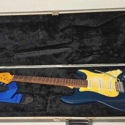 #2342 • Fender Blue Strat Guitar with Case
