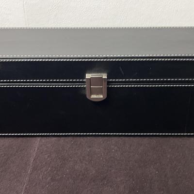 Leather Wine Gift Box with Accessories, Brown