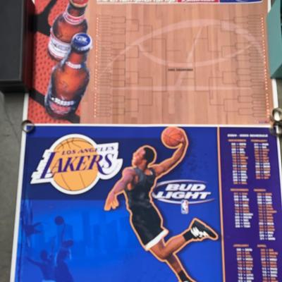 Los Angeles Lakers 2004-05 Schedule & Budlight March Madness 2005 Posters