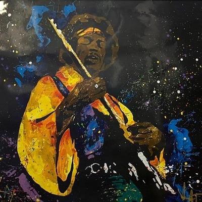 “Hendrix” By KAT Lithograph 2010 With COA
