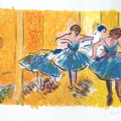 “Rehearsal," Wayne Ensrud, Lithograph 1980
