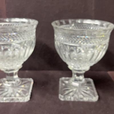 Shannon Collection by Godinger Lead-free Crystal Bowl with Pedestal, 2 Pcs - Oversized