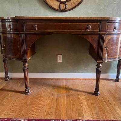 Lot 11: 72" Mahogany Wood Sideboard - Similar To Maitland Smith Lillian Sideboard