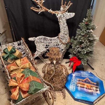 Lot 222: Outdoor Christmas Decorations