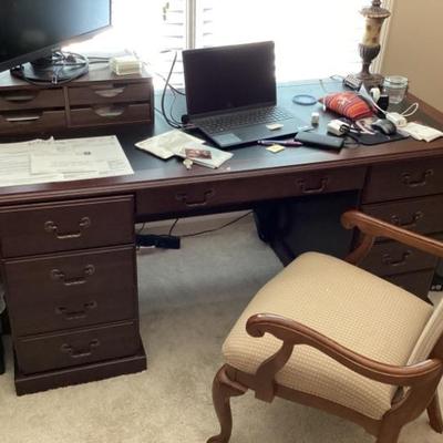 Desk and office chair