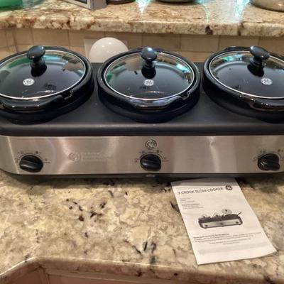 Ge 3 crock slow cooker