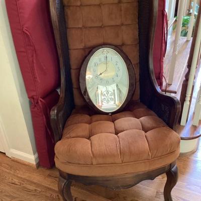 Mid century lewittes wingback chair