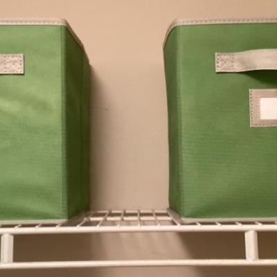 Cloth cardboard green boxes