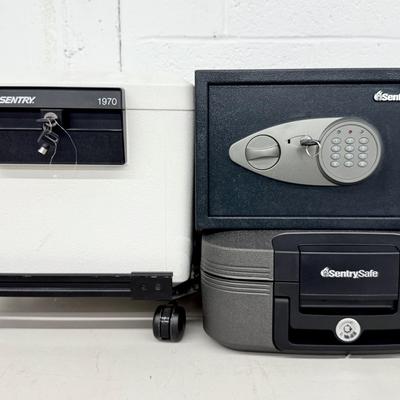 Sentry Locking Fireproof Safes (3) - Models CHW20221, X055 & 1970