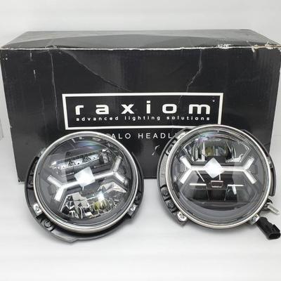 Raxion Jeep LED Headlights With Halo In Open Box