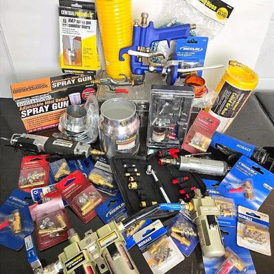 Pneumatic Tools & Accessories: Metal Saw, Die Grinder, Spray Gun, Hoses & More