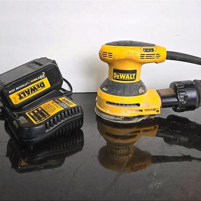 DeWalt D26453  Variable Speed Corded Belt Sander & DCB113 Battery Charger With Lithium Ion Battery