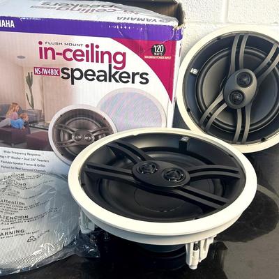 Yamaha Flush Mount In-Ceiling Speaker Pair Mode NS-IW480C - Never Installed