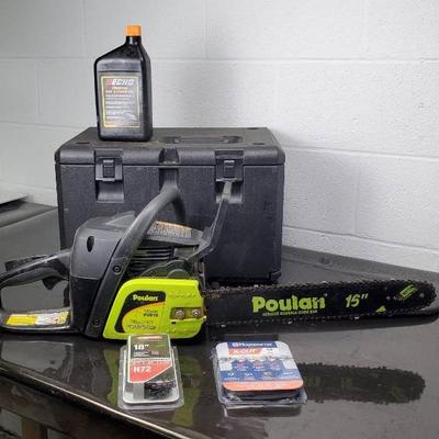 Poulan 38-cc 2-cycle 16-in Gas Chainsaw - Untested