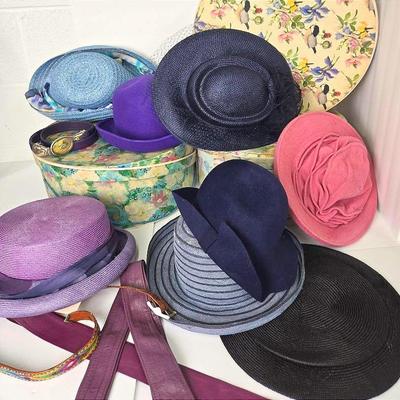 Women's Accessories: Felt & Straw Hats; Leather Belts