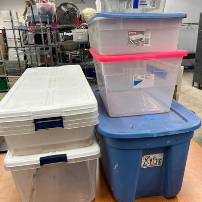 Storage Totes And Bins With Lids - 13 Quart To 30 Gallon Capacity