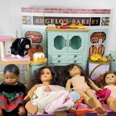 American Girl Dolls, Clothes, Angelo’s Bakery, Plus Bitty Baby Doll & Clothes