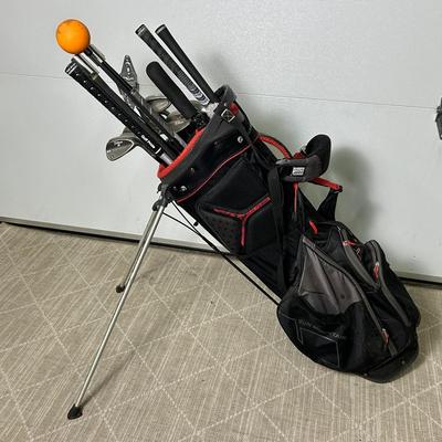 Golf Clubs: Titleist, Cleveland And More Irons; Training Clubs, Shafts And More In Sun Mountain Bag