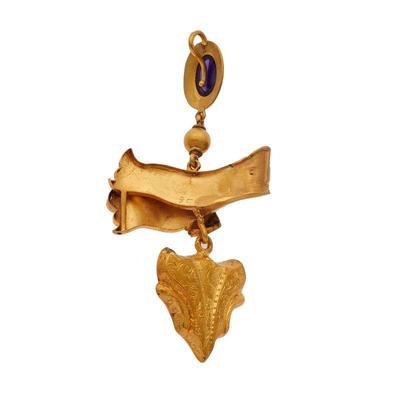 Amethyst, 9k Yellow Gold Pendant
