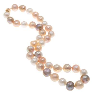 Multi-Color Freshwater Pearl, 14k Necklace