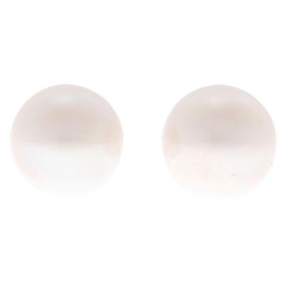 Pair of South Sea Cultured Pearl, 18k Yellow Gold Earrings