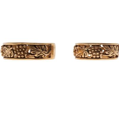 Pair of 14k Yellow Gold Rings