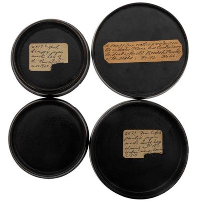 Regency Papier Mache Snuff Boxes