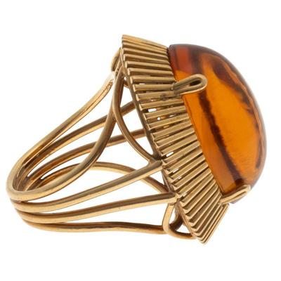 Citrine, 14k Yellow Gold Ring