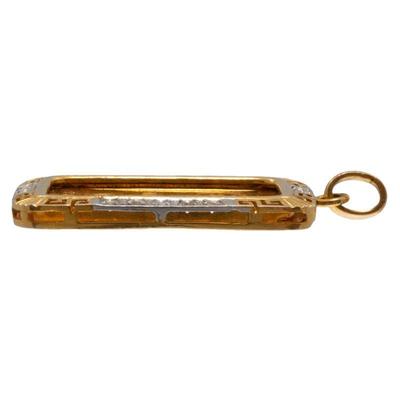 Diamond, Credit Suisse Ingot, 14k Pendant