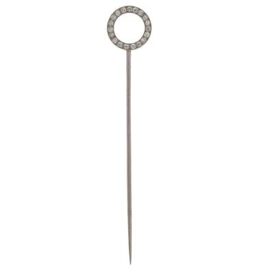 Art Deco Diamond, Sapphire, Platinum Stickpin, Tiffany & Co.
