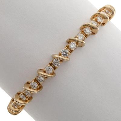 Diamond, 18k, Gold-Filled Necklace